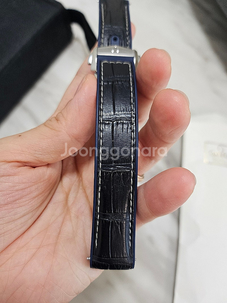 정품 오메가 19mm 엘리게이터 러버 + 디버클 저렴하...--0