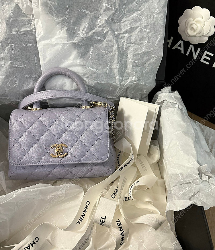 샤넬 코코핸들 미니 캐비어 내장칩--1