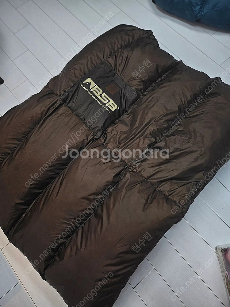 베이스침낭 캠프520 브라운(내피 다크그린)--0