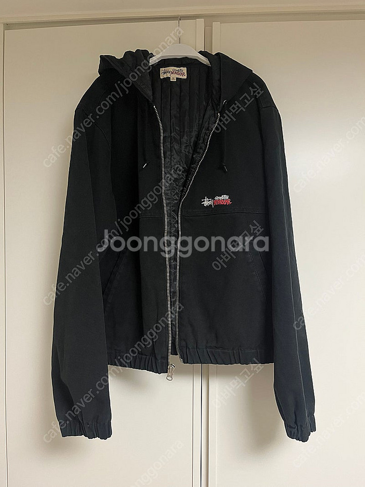 스투시 인슐레이티드 캔버스 워크자켓 블랙 XL--0