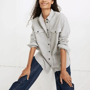 미국 madewell 플란넬 오버핏 셔츠 여성 M