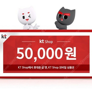 (칼답오늘까지) ktshop 모바일상품권 5만원