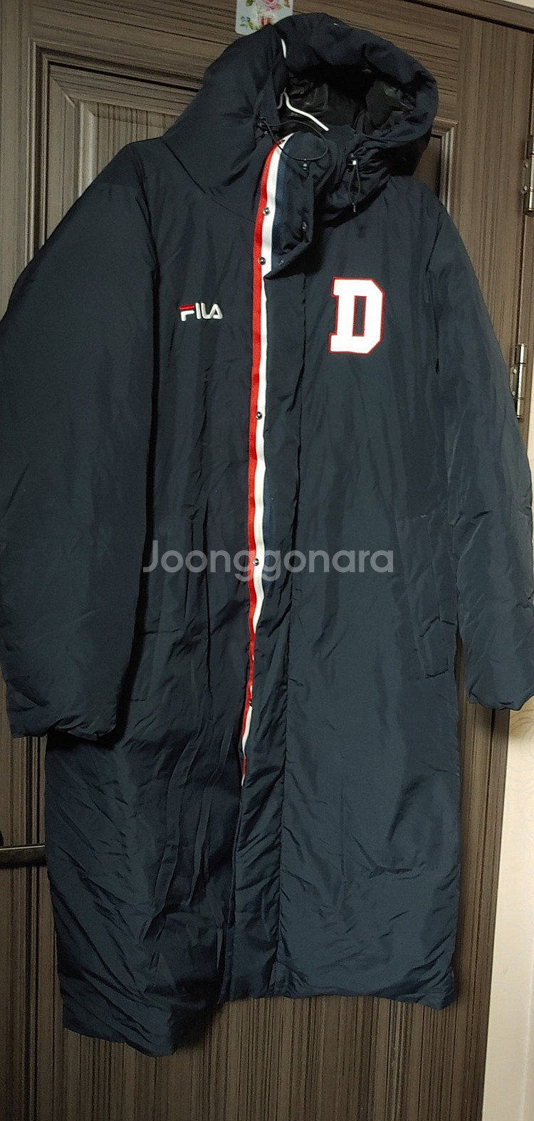 20 두산 베어스 휠라 롱패딩 100 L--0