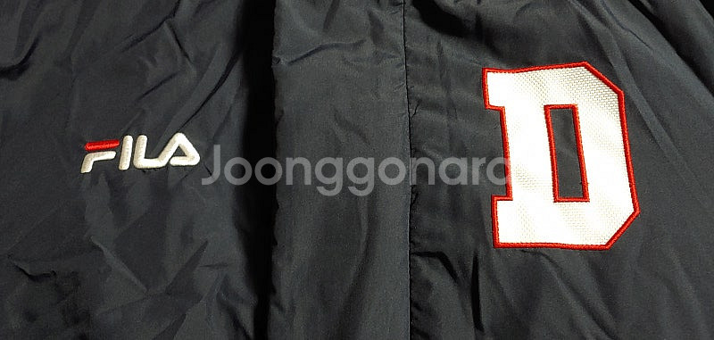 20 두산 베어스 휠라 롱패딩 100 L--4