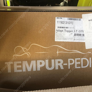 템퍼 Tempur-Pedic TEMPUR 슈프림 토퍼, 트윈 XL, 브라운(두께3인치)