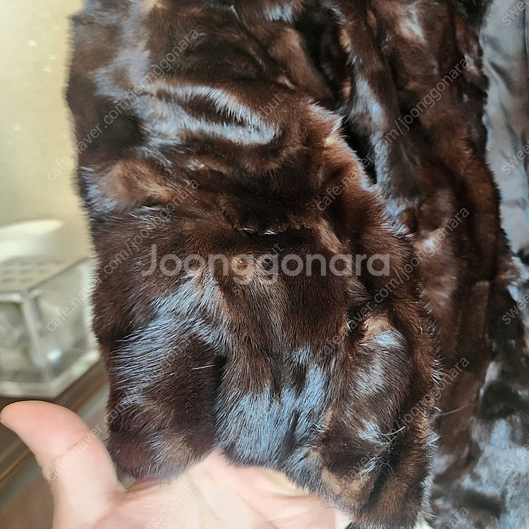 진도 모피 조끼 퍼 숏 모피--7