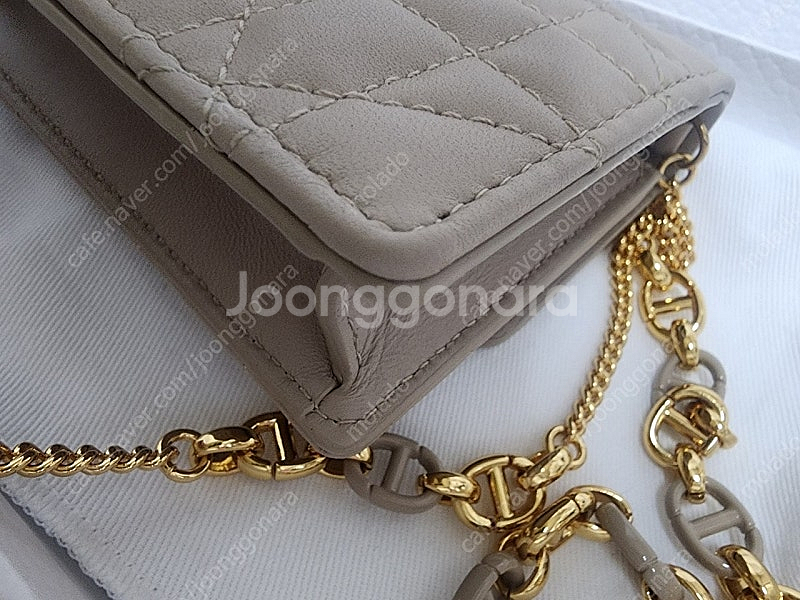 디올 미스카로 마이크로백 파우더 베이지 디올 미니백--4