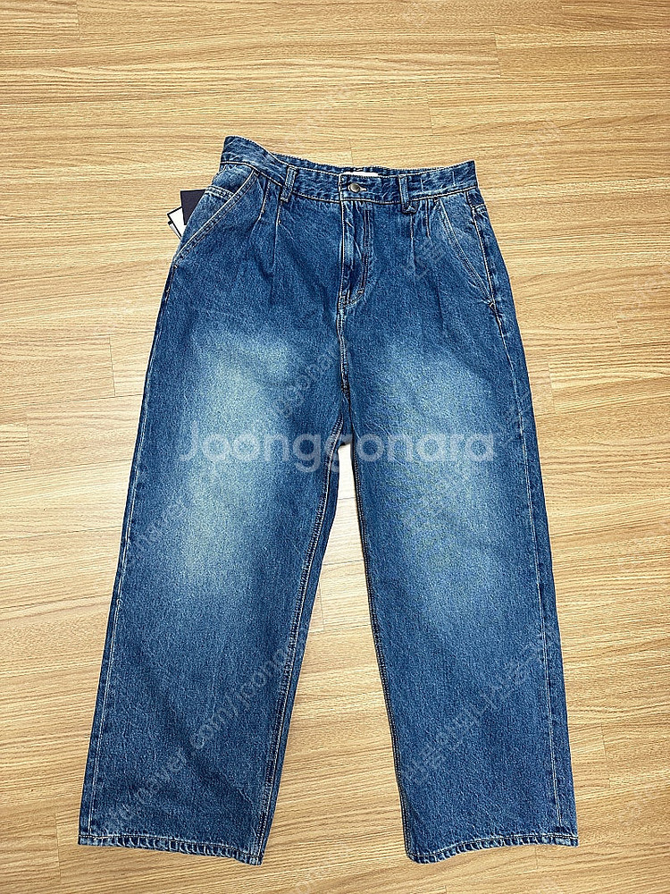 포트너스 Two Tuck Wide Mid Blue Je...--0