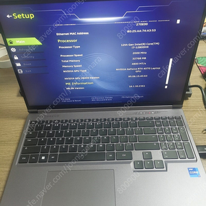 16인치 2.5K 165Hz i7-12800HX RTX4070 DDR5 32G SSD1T 노트북