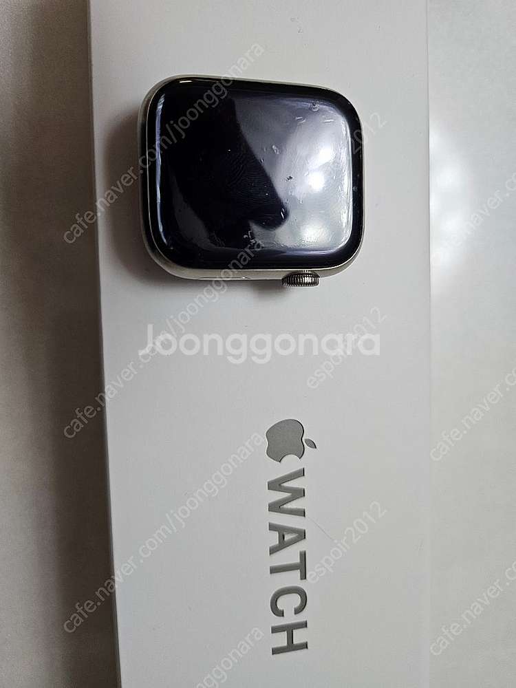 애플워치7 45mm 티타늄 셀룰러 판매합니다--5