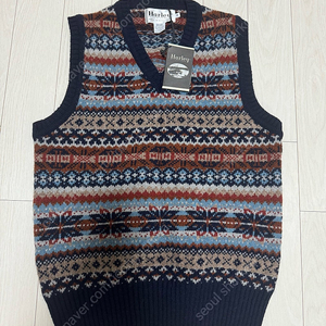 할리 오브 스코틀랜드 Harley of Scotland fair isle vest 페어아일 베스트 M size 새상품 판매합니다