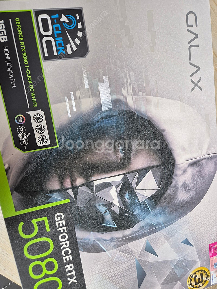 갤럭시 RTX 5080 화이트 판매합니다--0