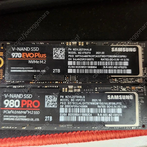 삼성 nvme 970evo plus /980 pro 2tb팝니다