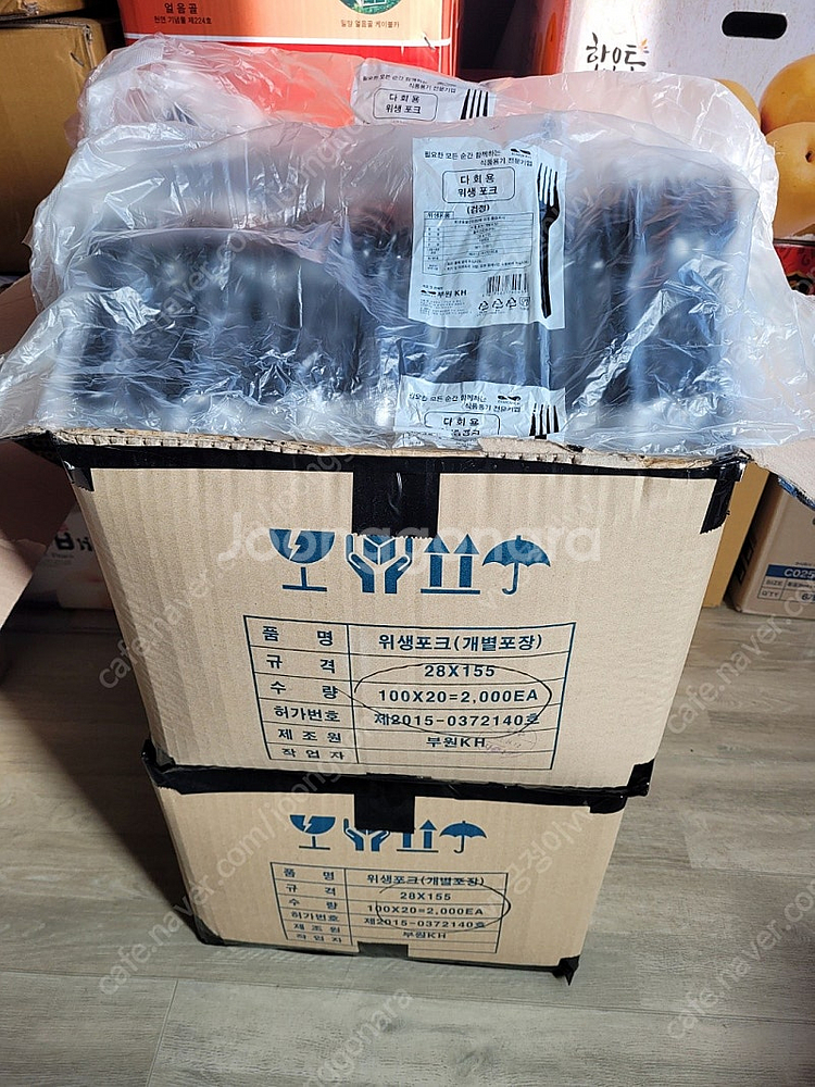 부원KH 일회용포크4000개 나이프2000개(부산)박스...--0
