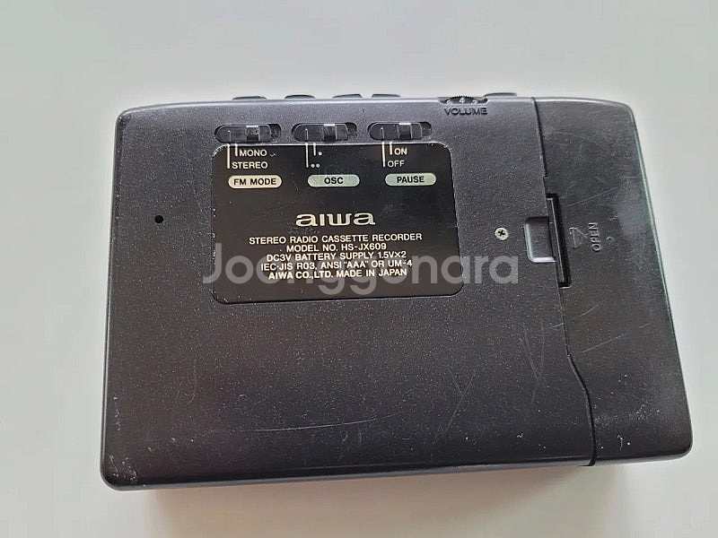 aiwa 미니카세트 jx609 부품용--4