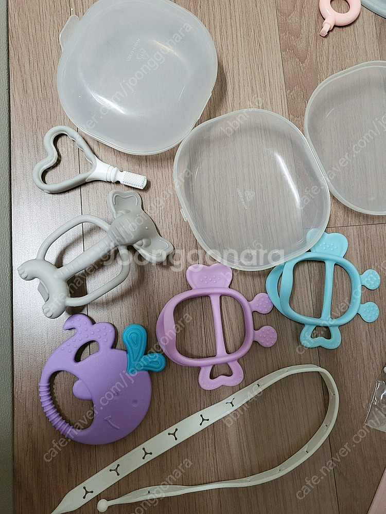 마마스템 마커스앤마커스 치발기&실리콘 끈&아기 실리콘 칫솔 일괄--0