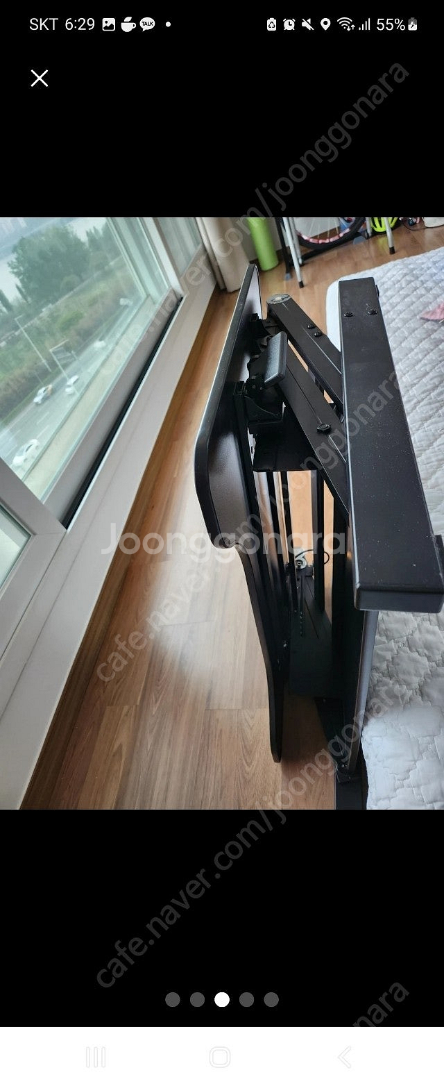 스탠딩 책상 수동형 재택근무 목디스크 허리디스크--3