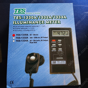 tes-1330a 휴대용 조도측정계 상태 최상급판매 - 40000원 산업측정장비