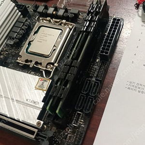 정품 디앤디컴 Z690m itx / 12600k / 32램 / 1차구매 순정으로 사용 상태 굿.