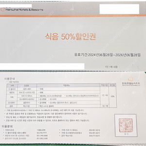 더 플라자 세븐스퀘어, 해운대 피쉬 앤 시사이드 키친 등 한화 식음 50% 할인권 판매합니다.