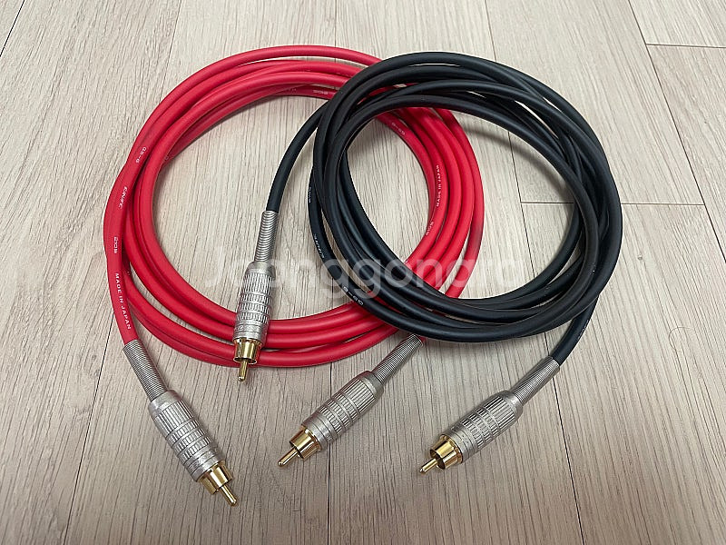 카나레 GS-6 RCA 케이블 3m 팝니다.--0