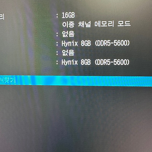 하이닉스 램 DDR5 8*2(16GB)