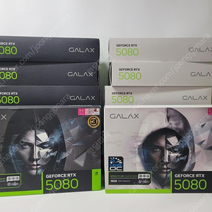 (새제품)갤럭시 GALAX 지포스 RTX 5080 OC D7 16GB 블랙/화이트(재고 블랙4/화이트품절)