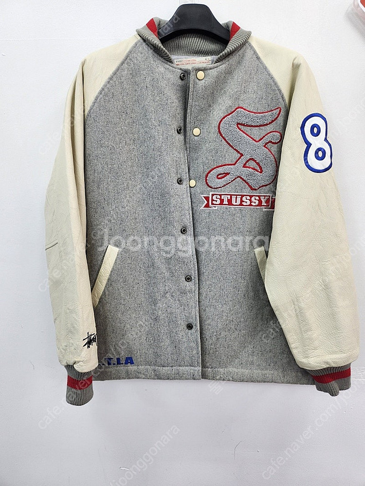 STUSSY VARSITY JACKET 스투시 바시티 ...--0