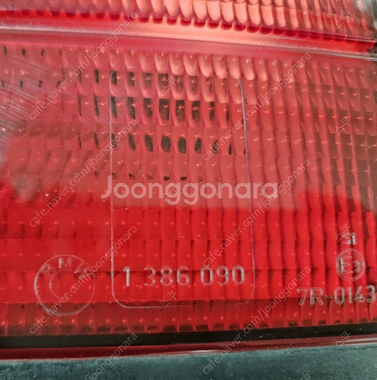 BMW E30 후기형 정품 테일라이트(후미등)--7
