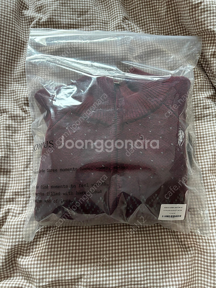 호와스 노르딕 짚업 가디건 howus 니트 zip up--2