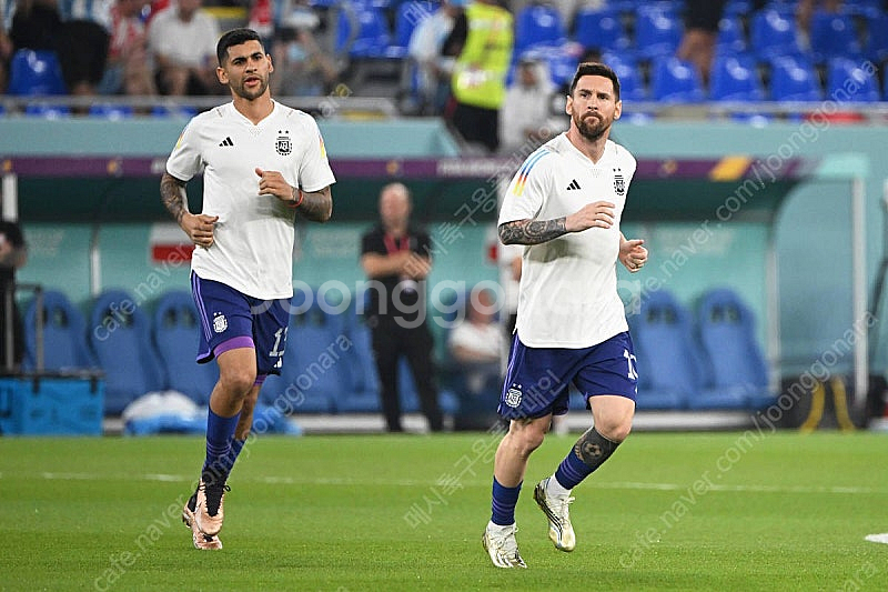 아디다스 아르헨티나 축구 메시 국대실착 트레이닝복 세트...--7