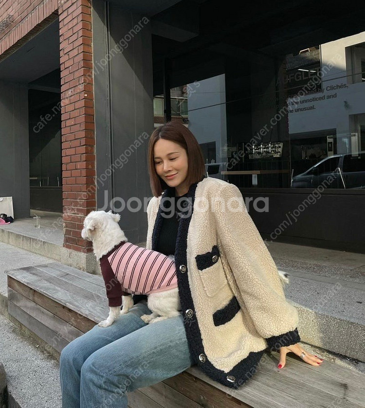 럭키슈에뜨 덤블구스패딩 36(55)--7