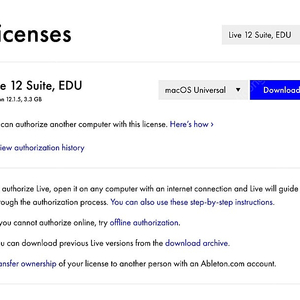 에이블톤 live 12 suite 교육용 라이센스
