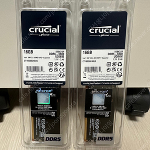 마이크론 Crucial DDR5-5600 CL46 16G 2개 새상품 급