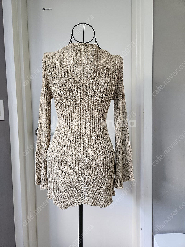 브이넥 블링블링 니트--4