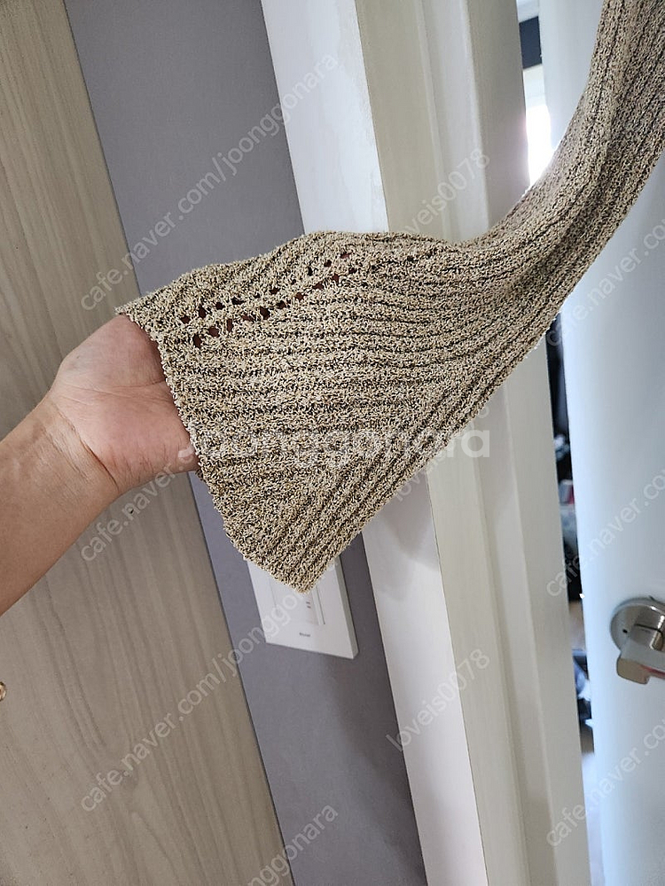 브이넥 블링블링 니트--7