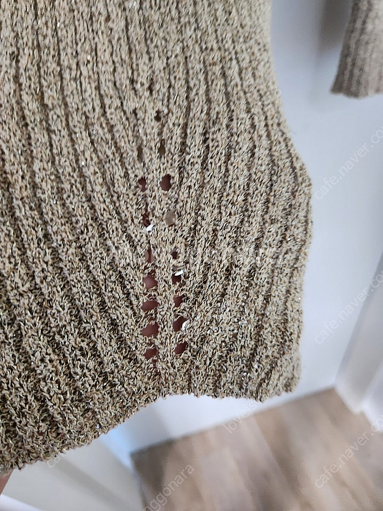 브이넥 블링블링 니트--8