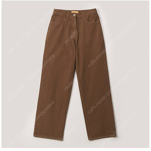 le17septembre 르917 베이직 스트레이트 데님 팬츠 브라운 BASIC STRAIGHT DENIM [BROWN] 새상품