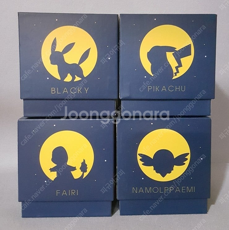 포켓몬 X 롯데리아 한정판 스노우볼 달빛에디션 4종 팝...--2