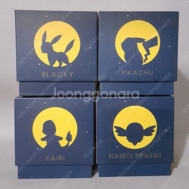 포켓몬 X 롯데리아 한정판 스노우볼 달빛에디션 4종 팝...--0