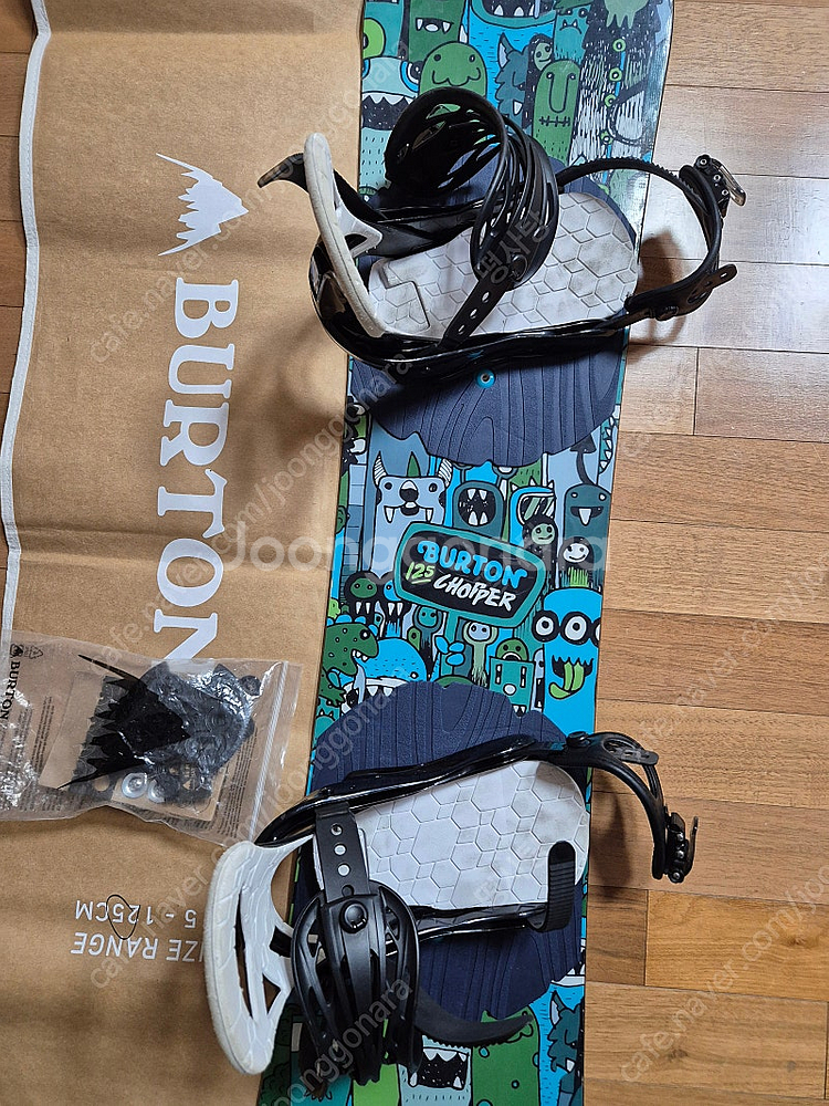 125 스노우보드 데크&바인딩과 150 점프수트보드복 팝니다--1