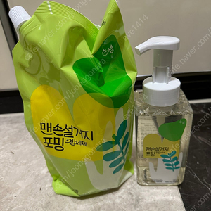 순샘 맨손설거지 포밍 주방세제(용기 500ml + 리필 1L) 새제품