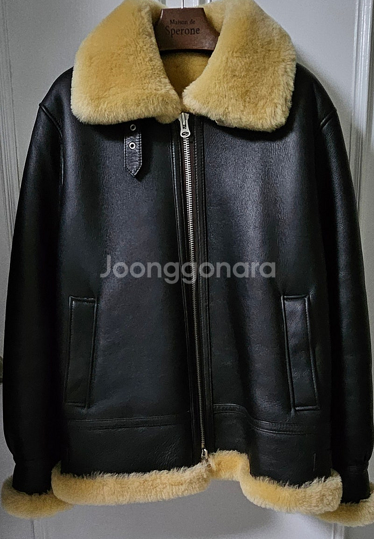 스페로네 리얼 B3 무스탕 자켓 우먼 (브라운)--2