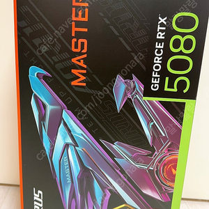 GIGABYTE AORUS 지포스 RTX 5080 MASTER (어마 미개봉)