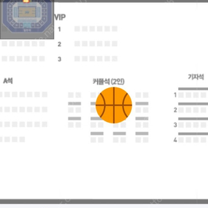 2/8(토) 사직체육관 프로농구 부산 KCC 대 창원LG 테이블석 2연석