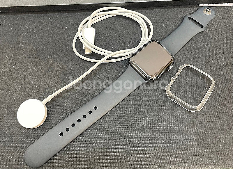 애플워치SE 44mm 그레이 상태좋은중고 10만팝니다.--0