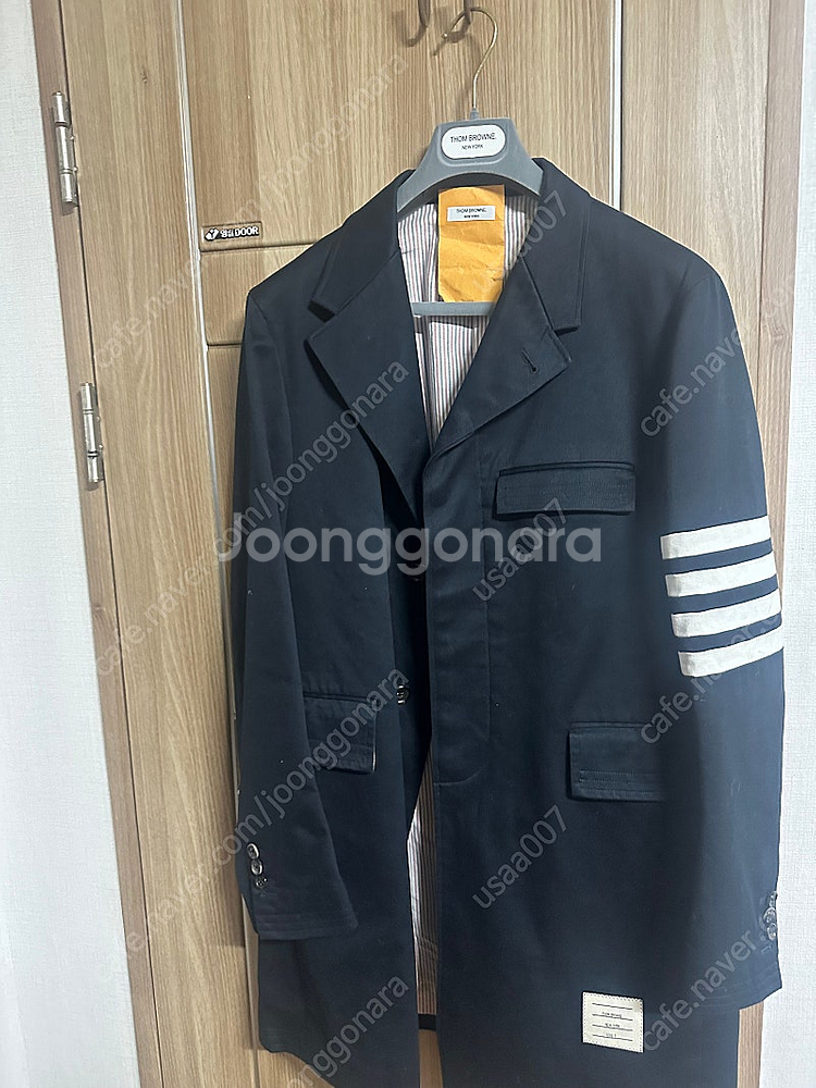 톰브라운 명품 체스터필드 4바 명품 코트--0