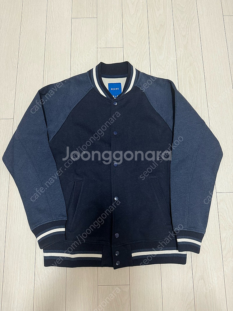 빔즈 BEAMS Raglan varsity jacket...--0