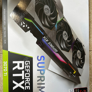 MSI RTX 3070ti 슈프림