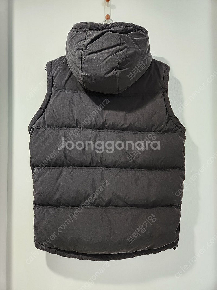 배럴 블랙 오리털숏패딩 s사이즈 팔분리해서 패딩조끼로 입을수도있어요--3